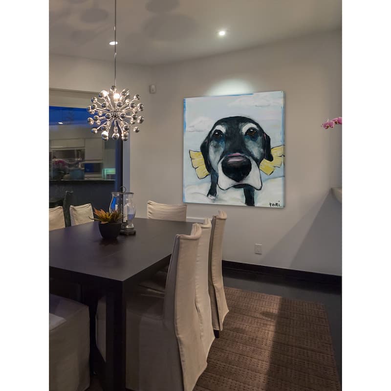 Marmont Hill - "All Good Dogs" by Tori Campisi Painting Print on Canvas - Multi-Color