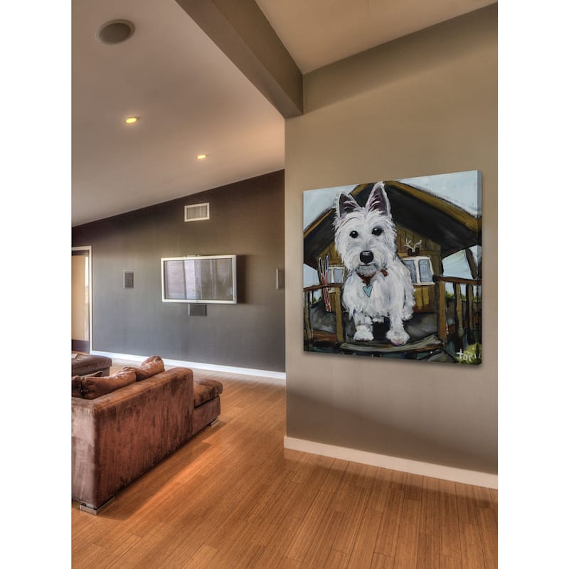 Marmont Hill - "Dash In Cabin" by Tori Campisi Painting Print on Canvas - Multi-Color