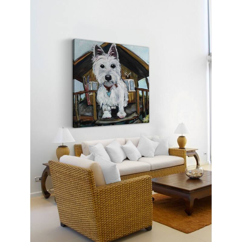 Marmont Hill - "Dash In Cabin" by Tori Campisi Painting Print on Canvas - Multi-Color