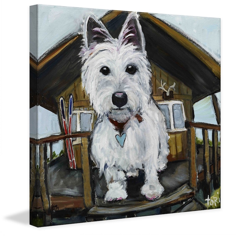 Marmont Hill - "Dash In Cabin" by Tori Campisi Painting Print on Canvas - Multi-Color