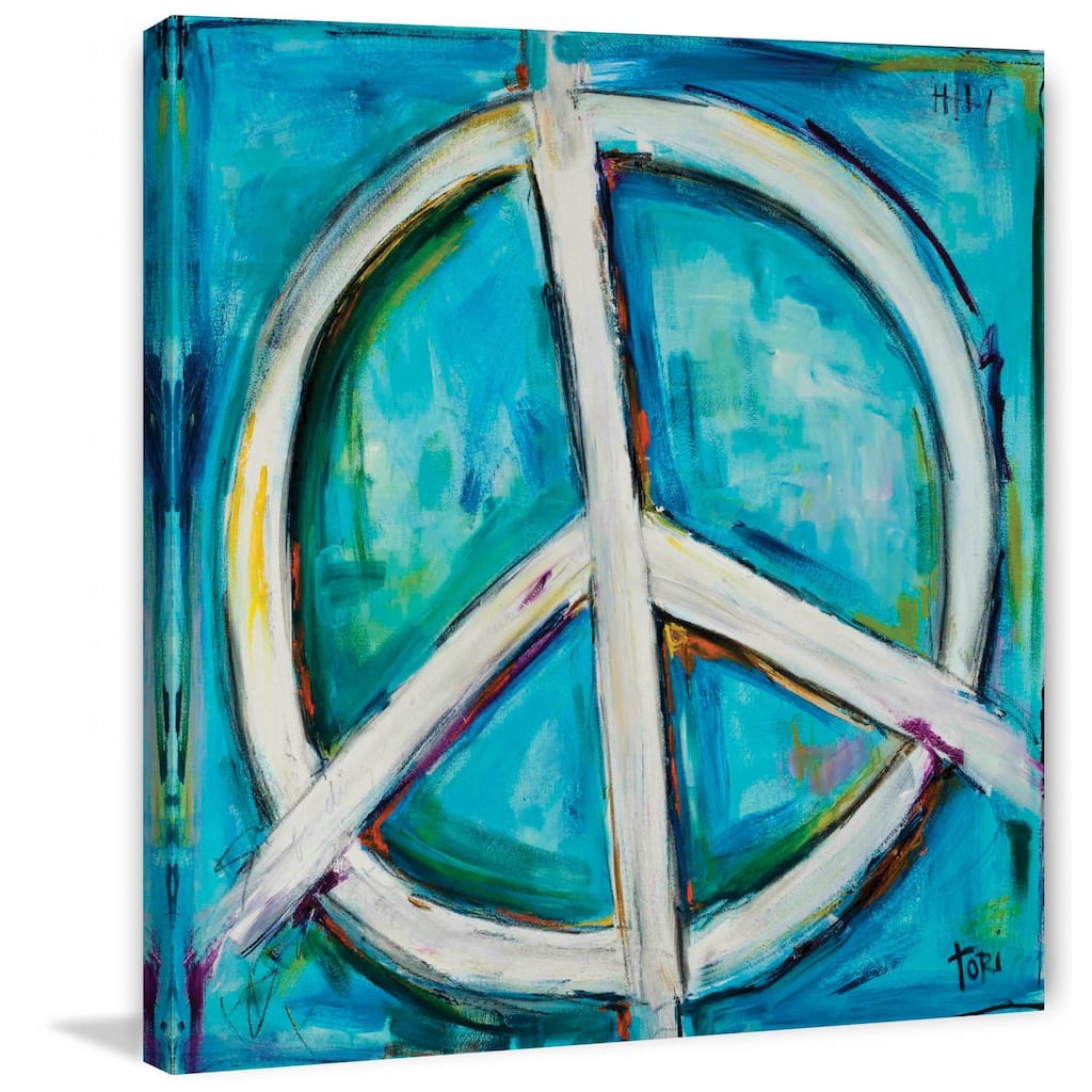 Marmont Hill - "Finding The Peace" by Tori Campisi Painting Print on Canvas - Multi-Color