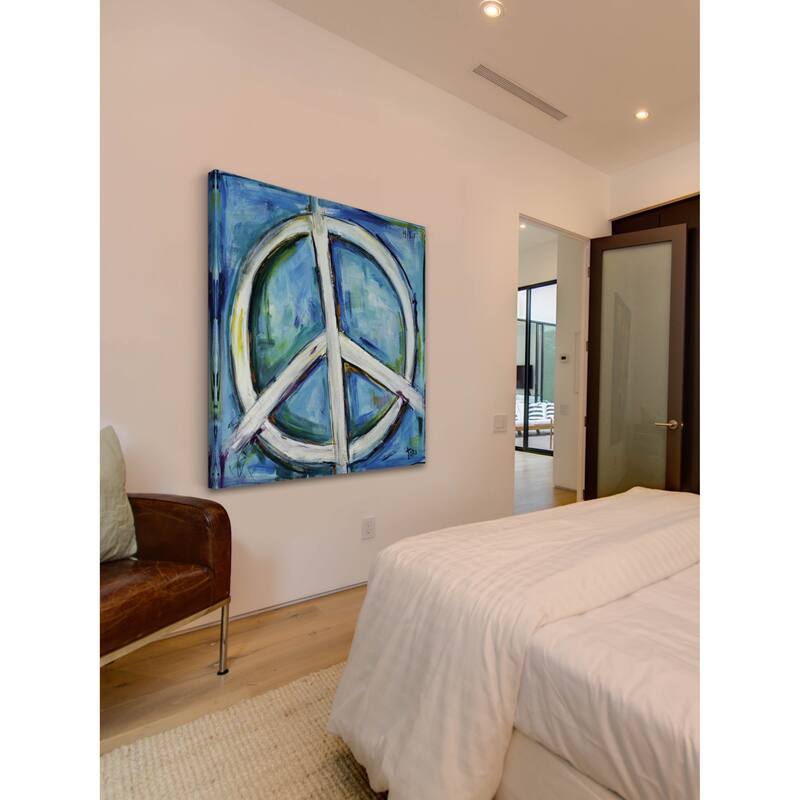 Marmont Hill - "Finding The Peace" by Tori Campisi Painting Print on Canvas - Multi-Color