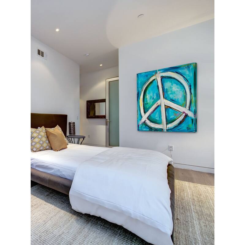 Marmont Hill - "Finding The Peace" by Tori Campisi Painting Print on Canvas - Multi-Color