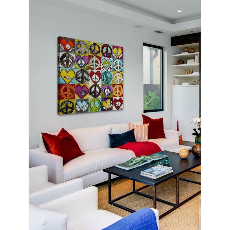 Marmont Hill - "Keep Peace In My Heart" by Tori Campisi Painting Print on Canvas
