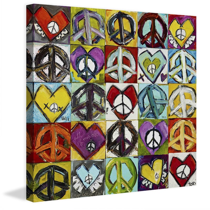 Marmont Hill - "Keep Peace In My Heart" by Tori Campisi Painting Print on Canvas