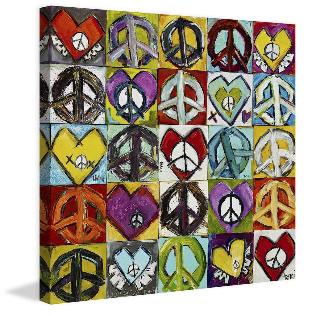 Marmont Hill - "Keep Peace In My Heart" by Tori Campisi Painting Print on Canvas