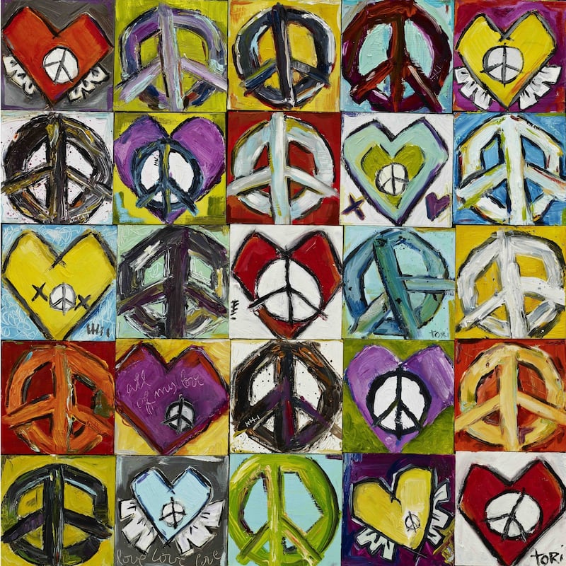 Marmont Hill - "Keep Peace In My Heart" by Tori Campisi Painting Print on Canvas