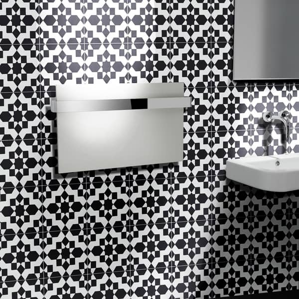 slide 2 of 13, Handmade Affos in Black and White Tile, Pack of 12 (Morocco)