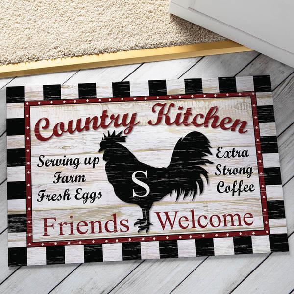 Shop Country Kitchen Personalized Floor Mat 18 x 27 Free Shipping