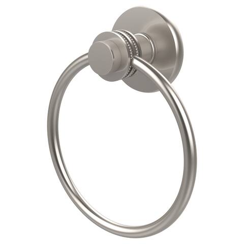 Allied Brass Mercury Collection Towel Ring with Dotted Accent