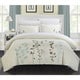 preview thumbnail 1 of 4, Copper Grove Burwell Floral Embroidered 7-piece Bed in a Bag with Sheet Set Beige - King