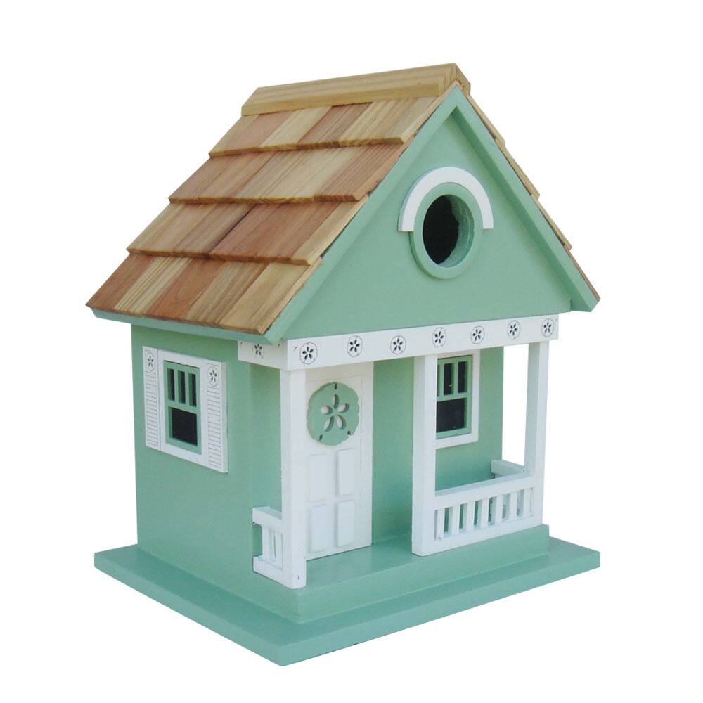 Teal Sand Dollar Cottage Birdhouse