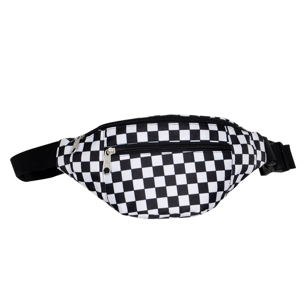 Shop Everest 11.5-inch Checkered Pattern Waist Fanny Pack - Free Shipping On Orders Over $45 ...