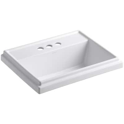 Kohler Tresham® Rectangle Drop-In Bathroom Sink with 4