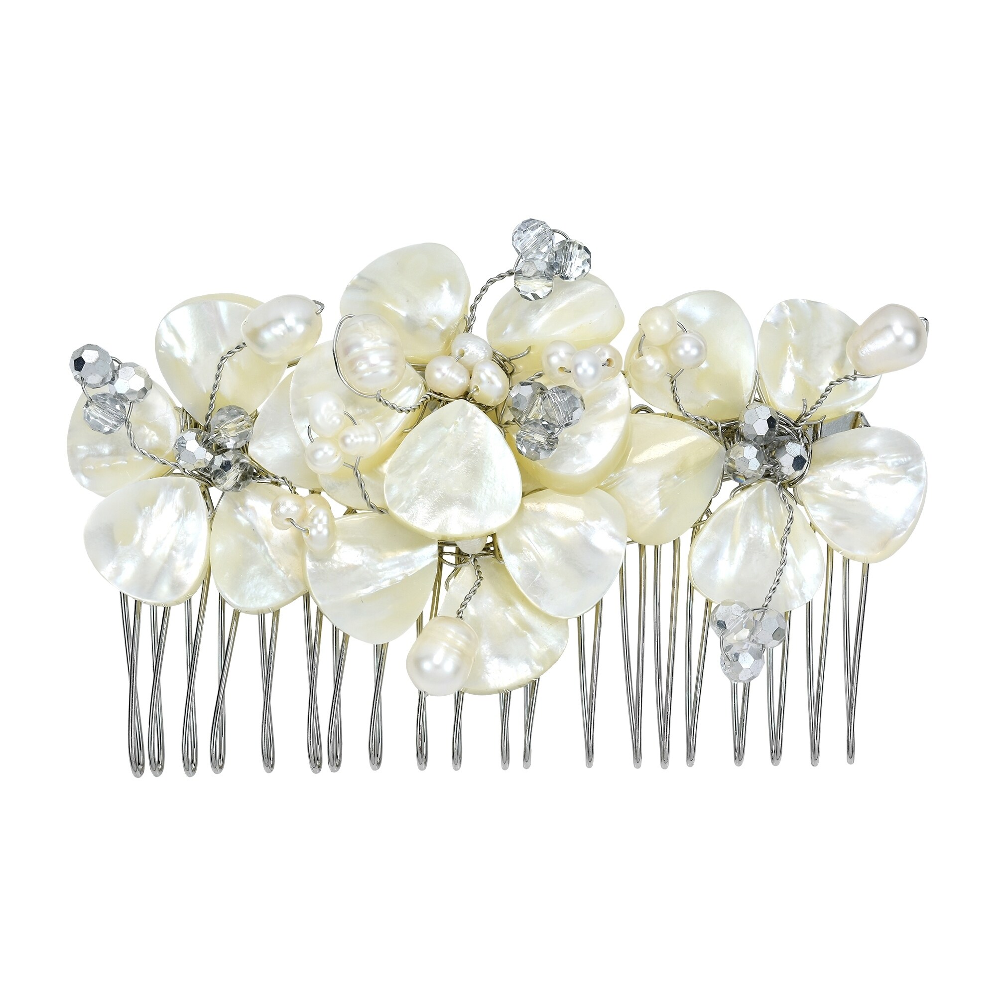 Handmade Gorgeous Bridal Fl Mother Of Pearl Hair Fl Mother Of Pearl Handmade Hair