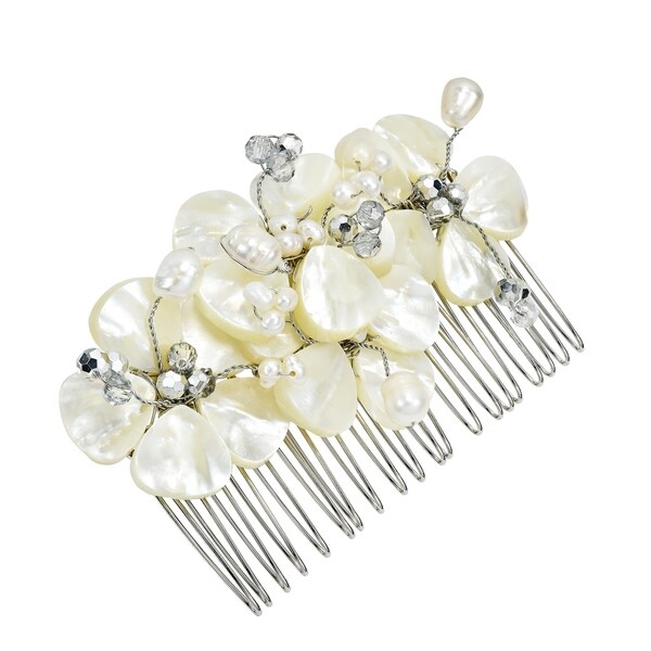 pearl hair brooch