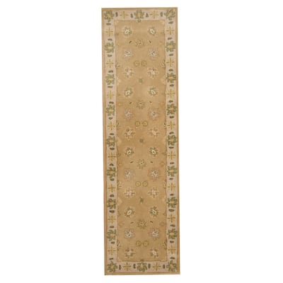 Handmade Mahal Wool Runner (India) - 2'3 x 8'1