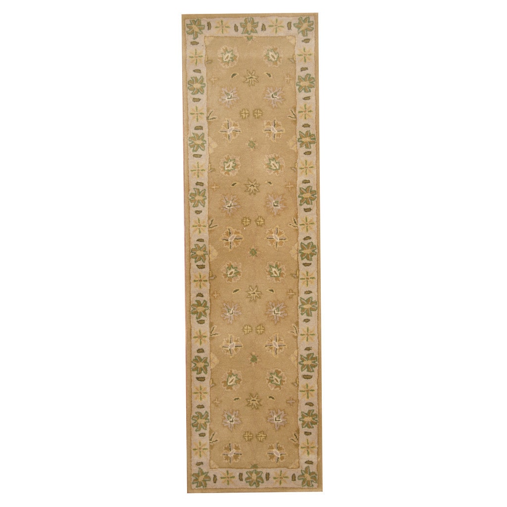 Handmade Mahal Wool Runner (India) - 2'3 x 8'1