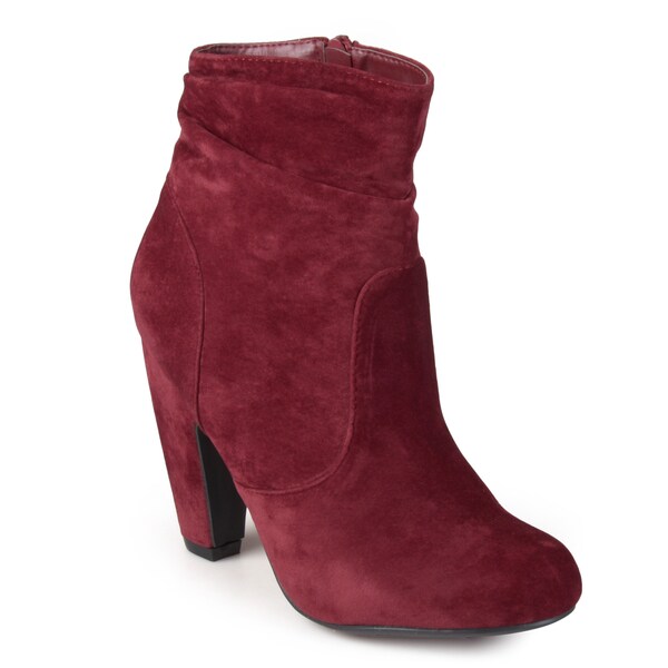 Shop Journee Collection Women's 'Linden' Slouch High Heeled Ankle Boots ...