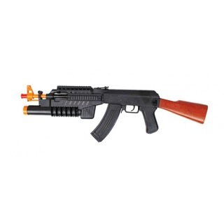 Velocity Toys AK-47 Lights and Sounds Electronic Toy Gun with Grenade ...