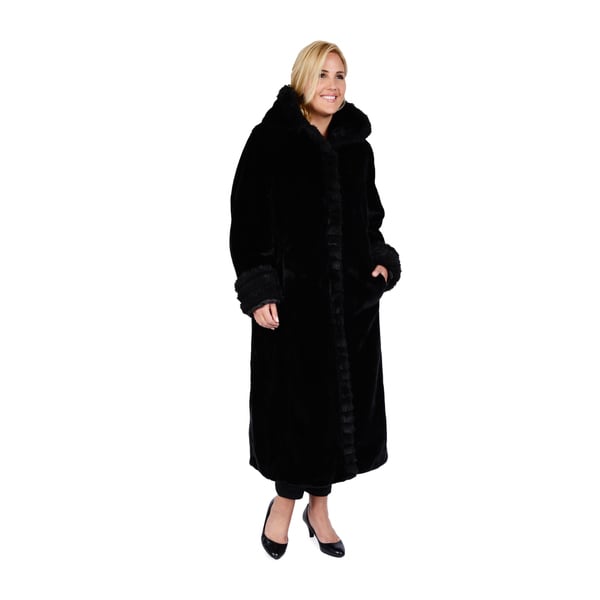 Excelled Women's Plus Faux Fur Hooded Full Length - 17522185 ...