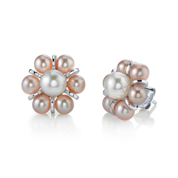 Radiance Pearl Sterling Silver Multicolored Freshwater Radiance Pearl Sterling Silver Multicolored Freshwater Earrings 4 5mm