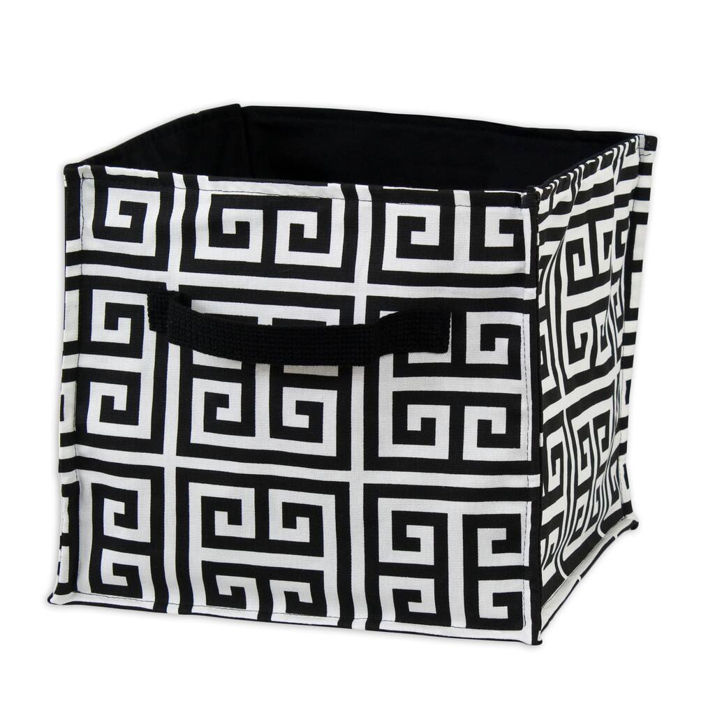 Towers Black Soft Sided Storage Container with Black Canvas Handle