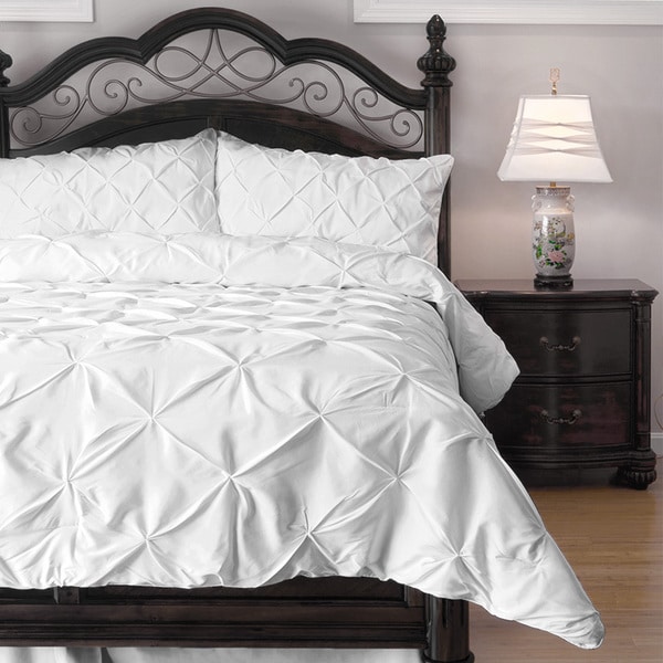 Kotter Home Pinch Pleat Microfiber and Polyester Comforter Set
