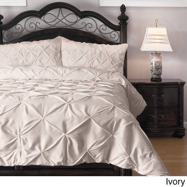 Shop Kotter Home Pinch Pleat Pintuck Comforter Set On Sale