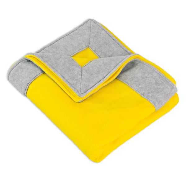 Fleece Yellow Simply Soft Throw With 3 Inch Mitered Light Grey Fleece Yellow Simply Soft Throw With 3 Inch Mitered Light Grey Edge