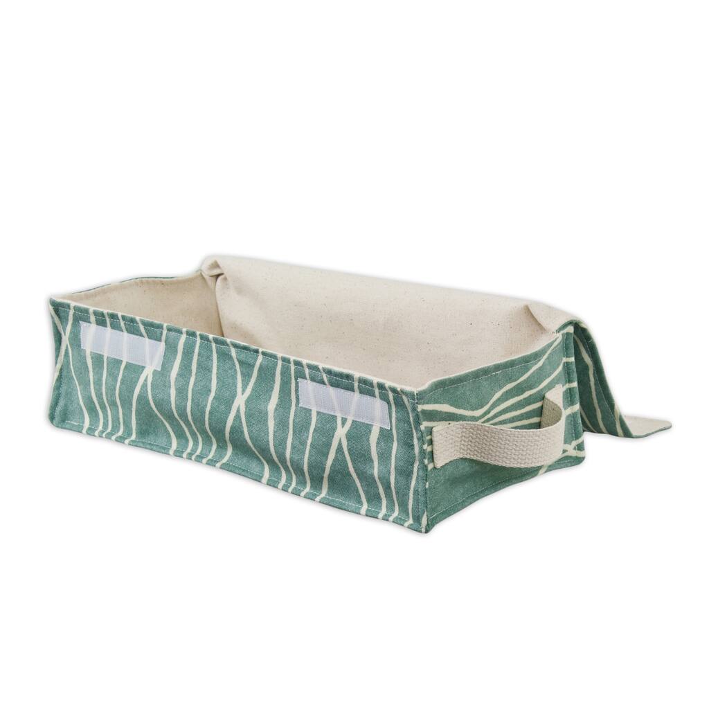 Soft Sided Handcut Shapes Rain Storage Container with Canvas Handle