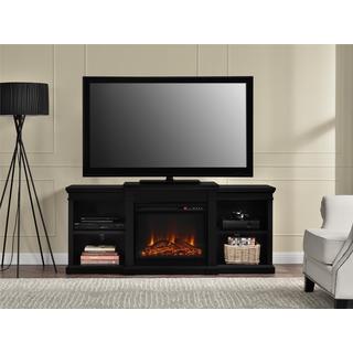 Altra Manchester 70 Inch Fireplace Tv Console With Side Shelves Overstock Com Shopping The Best Deals On Indoor Fireplaces