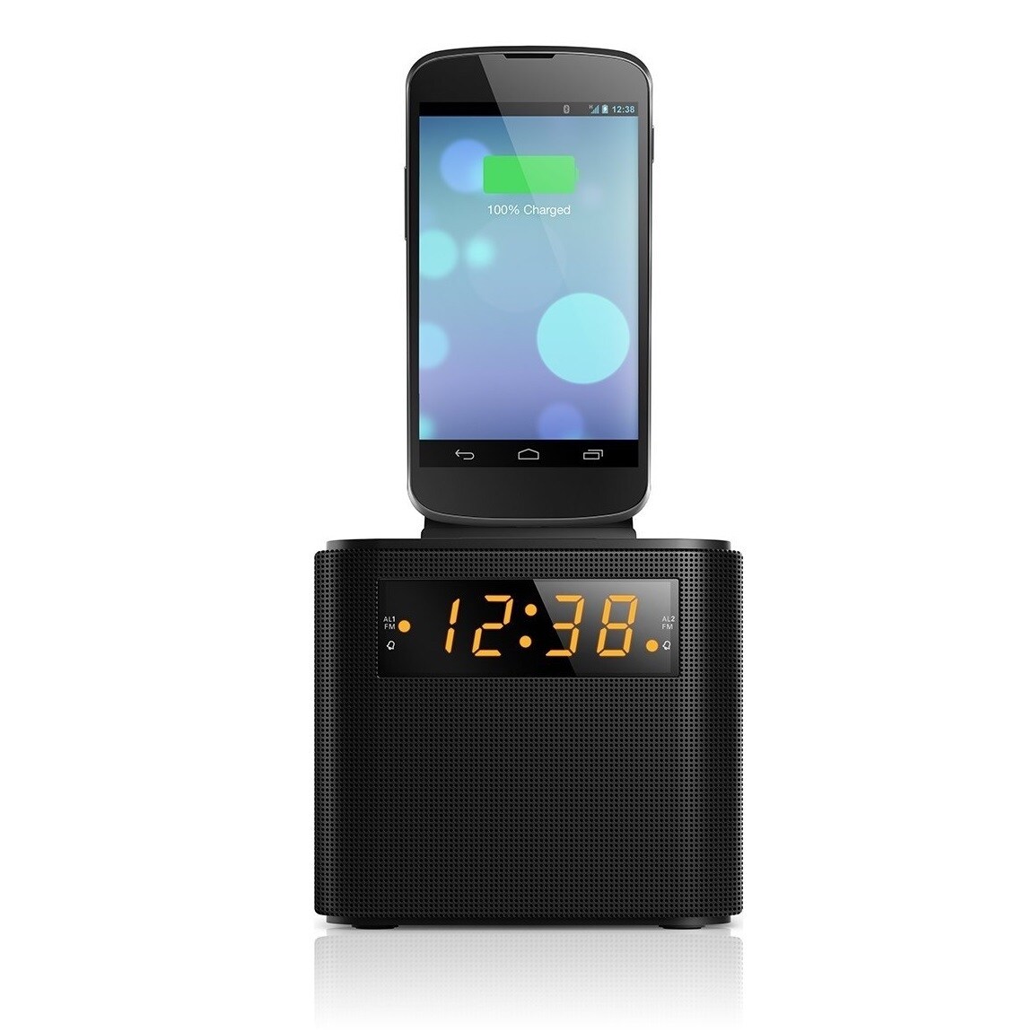 Shop Philips AJ3200 Dual Alarm Clock Radio Dock for Smartphones/ MP3