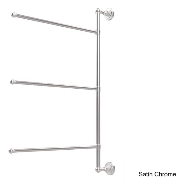 Allied Brass Dottingham Collection 3-swing Arm 28-inch Towel Bar - On Sale  - Bed Bath & Beyond - 10425533