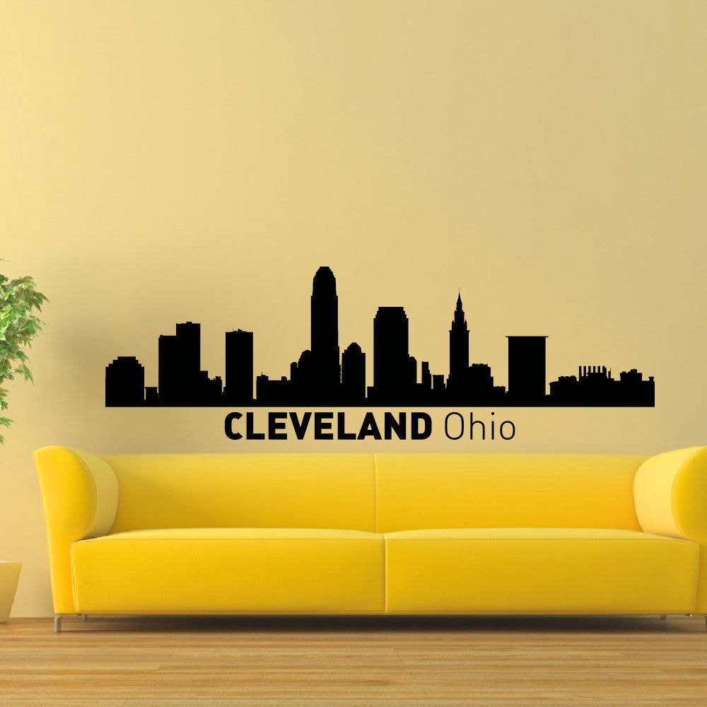 Shop Cleveland Ohio Skyline Vinyl Wall Art Decal Sticker