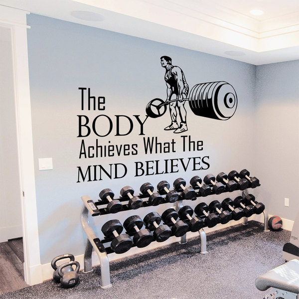 Shop Gym Inspirational Quote Vinyl Sticker Wall Art Free Shipping On Orders Over 45