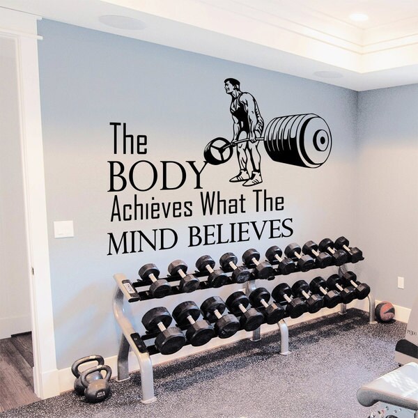 Inspirational gym best sale wall art