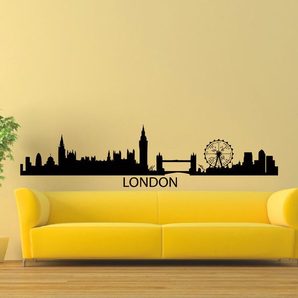 Shop London England Skyline City Silhouette Vinyl Wall Art Decal