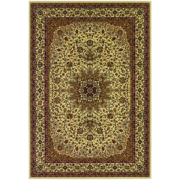 Couristan Izmir Royal Kashan Ivory Rug 9 X 12 Free Shipping Couristan Izmir Royal Kashan Ivory Rug 9 X27