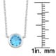 preview thumbnail 16 of 14, Fremada Rhodium Plated Sterling Silver Glass Solitaire Birthstone Necklace (18 inches)