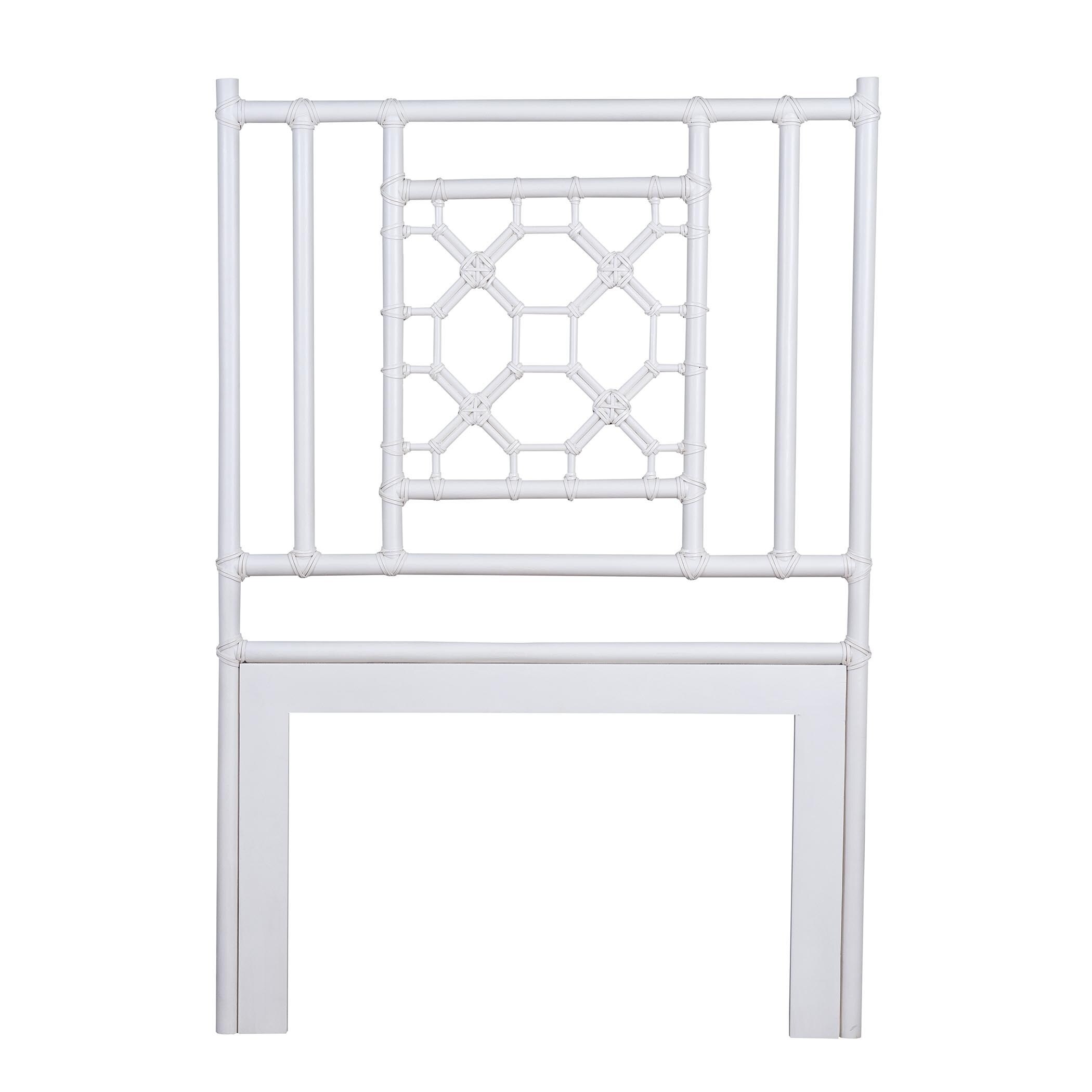 Shop East At Main S Montrose White Solid Rustic Lattice Twin