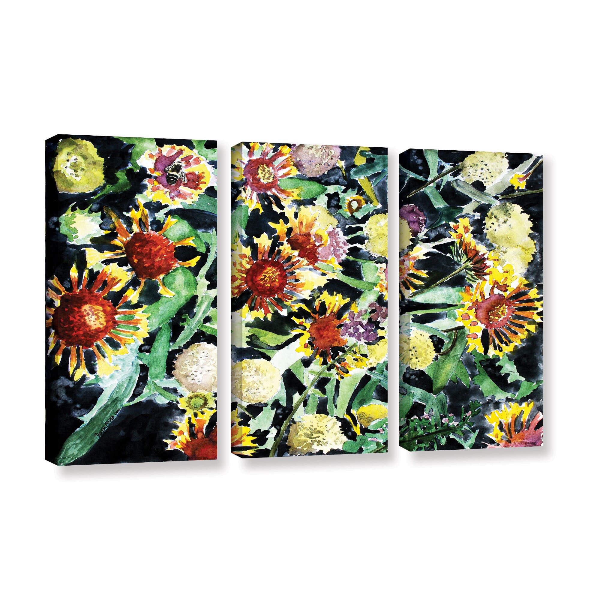 ArtWall Derek McCrea 'Indian Blanket Flowers' Gallery-Wrapped Canvas Small