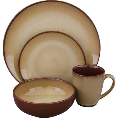 Sango Nova Brown 16-piece Dinnerware Set