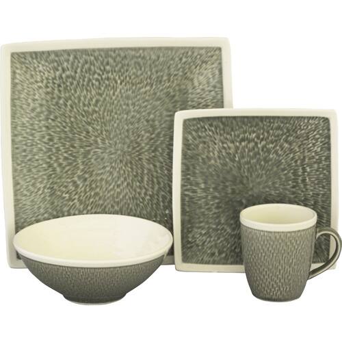 Sango Vega Grey 16-piece Dinnerware Set