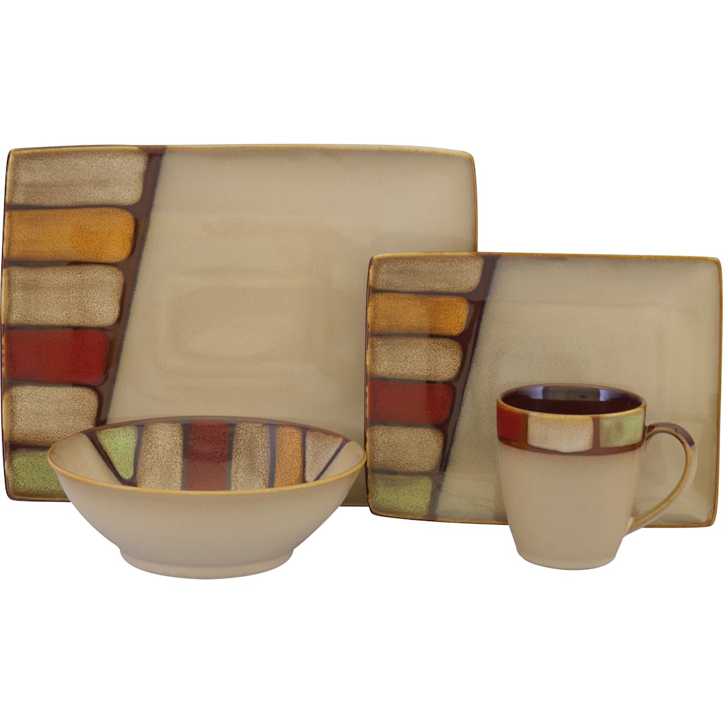 Sango Elements Brown 16-piece Dinnerware Set