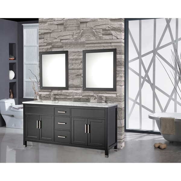 MTD Vanities Ricca 72-inch Double Sink Bathroom Vanity Set