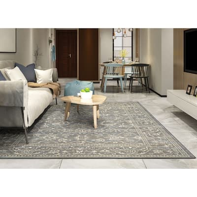 Delta Mesa Charcoal- Ivory Area Rug