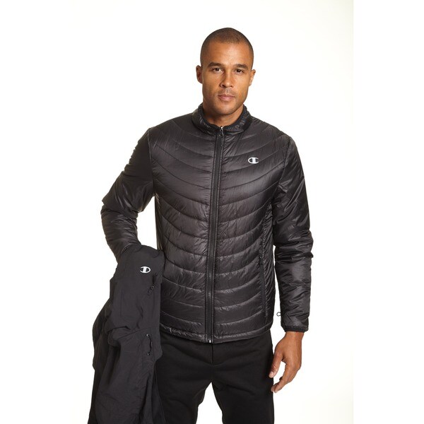 champion jacket mens grey