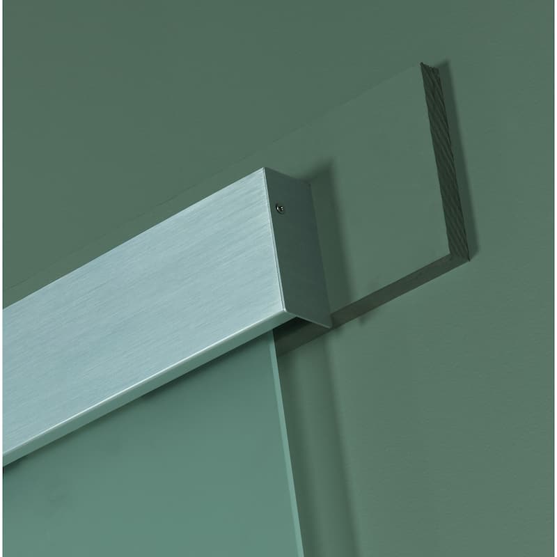 Opaque Glass Barn Door (32x80) - Clear