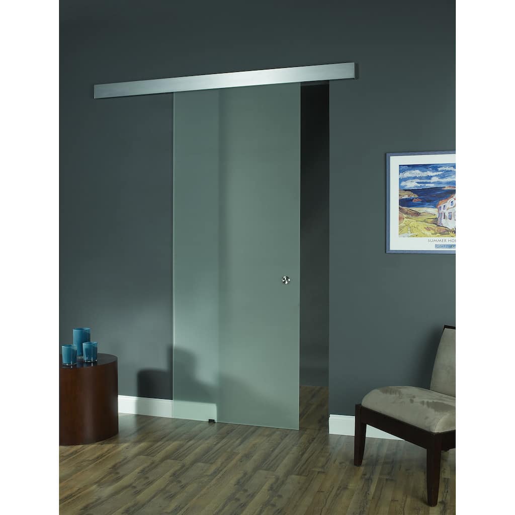 Opaque Glass Barn Door (36x96) - 36 x 96